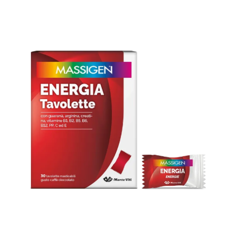 MASSIGEN ENERGIA 30 TAVOLETTE MASTICABILI