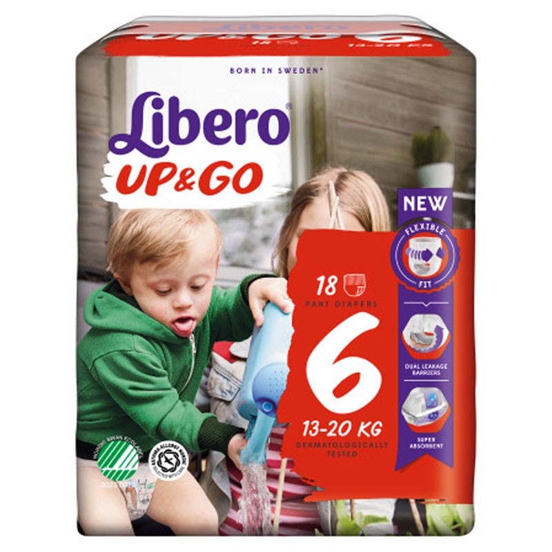LIBERO UP&GO PANNOLINI 6 13-20 18 PEZZI