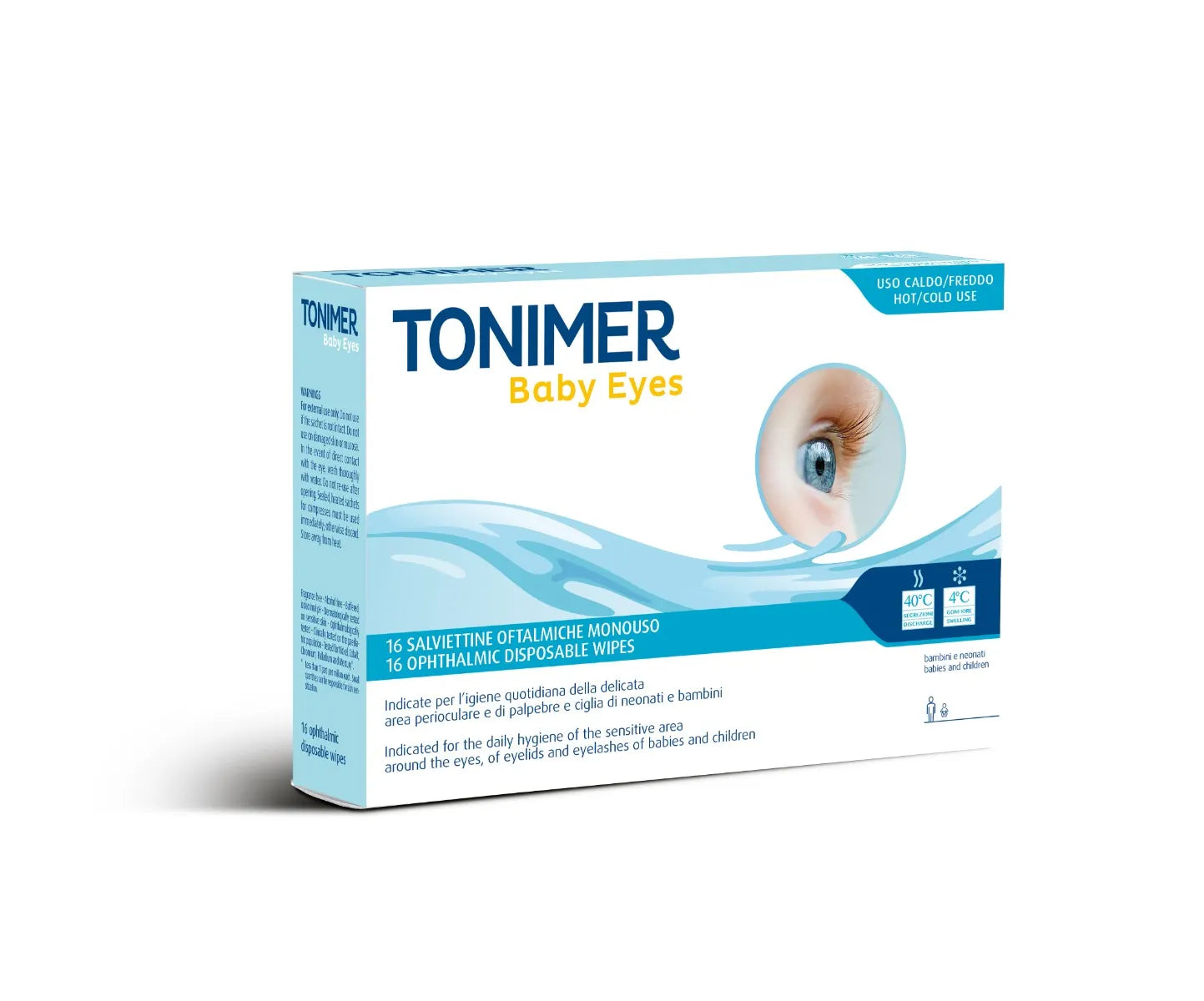 TONIMER EYES BABY SALVIETTINE OFTALMICHE 16 PEZZI