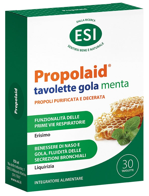 ESI PROPOLAID TAVOLETTE GOLA MENTA 30 TAVOLETTE
