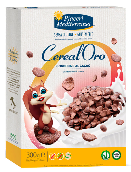 PIACERI MEDITERRANEI CEREALORO GONDOLINE CACAO 300 G