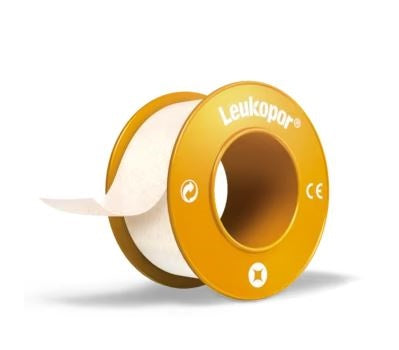 CEROTTO IN ROCCHETTO LEUKOPOR IPOALLERGENICO TESSUTO NON TESSUTO BIANCO 2,5X920 CM CON DISPENSER