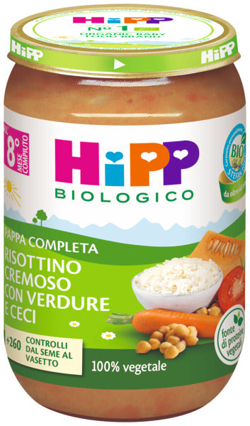 HIPP CREAMY RISOTTINO VEGETABLES CHICKPEAS 220 G