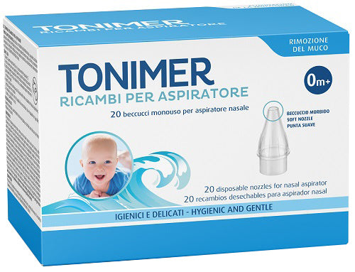 RICAMBI ASPIRATORE NASALE TONIMER 20 PEZZI