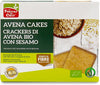 AVENACAKES CRACKERS DI AVENA CON SESAMO BIO VEGAN SENZA LIEVITO DI BIRRA CON OLIO EXTRAVERGINE DI OLIVA 250 G