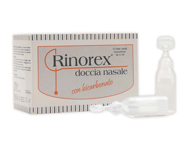 FIALA PER DOCCIA NASALE RINOREX BICARBONATO 15 FIALE 5 ML