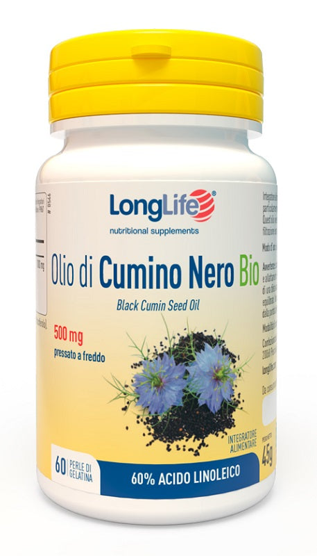 LONGLIFE ORGANIC BLACK CUMIN OIL 60 GEL CAPSULES