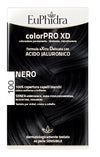 EUPHIDRA COLORPRO XD 100 NERO GEL COLORANTE CAPELLI IN FLACONE + ATTIVANTE + BALSAMO + GUANTI
