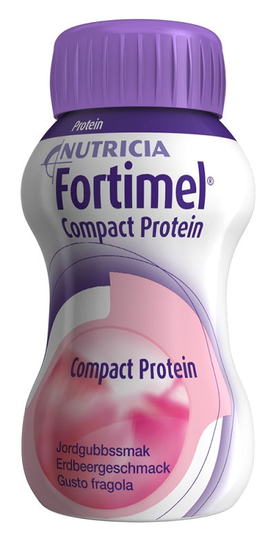 NUTRICIA FORTIMEL COMPACT PROTEIN GUSTO FRUTTI ROSSI RINFRESCANTI 4 BOTTIGLIE DA 125 ML