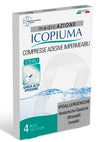 GARZA COMPRESSA ICOPIUMA MEDICATA POSTOPERATORIA 10X15 CM 4 PEZZI