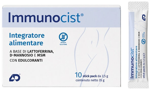 IMMUNOCIST 10 STICK PACK DA 3,5 G CON EDULCORANTI SENZA GLUTINE