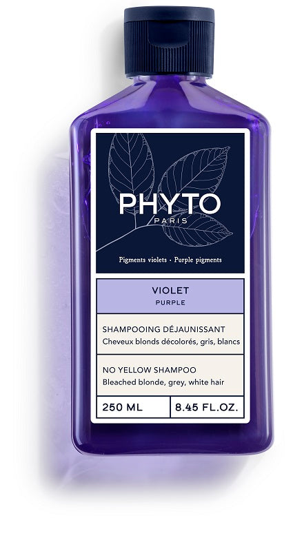PHYTO PARIS VIOLET SHAMPOO ANTI GIALLO PER CAPELLI BIONDI DECOLORATI GRIGI BIANCHI 250 ML