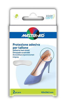 MASTER-AID FOOTCARE ADHESIVE PROTECTION TRANSPARENT HEEL 2 PIECES A4