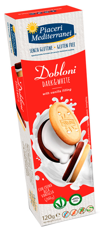 PIACERI MEDITERRANEI DOBLONI DARK & WHITE 120 G