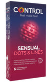 CONTROL SENSUAL DOTS&LINES 6 PEZZI