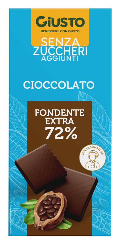 GIUSTO SENZA ZUCCHERO TAVOLETTA EXTRA FONDENTE 85 G
