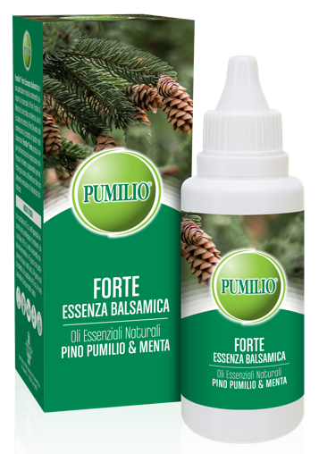 PUMILIO FORTE ESSENZA BALSAMICA OLI ESSENZIALI NATURALI PINO PUMILIO & MENTA 40 ML
