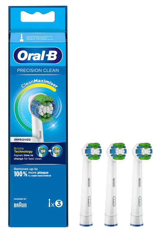 ORALB PRECISION CLEAN EB20 TESTINA PER SPAZZOLINO ELETTRICO 3 PEZZI