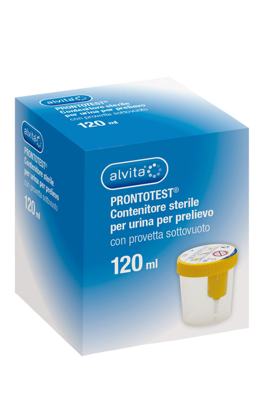 CONTENITORE URINE ALVITA PRONTOTEST PRELIEVO SOTTOVUOTO 120 ML 1 PEZZO