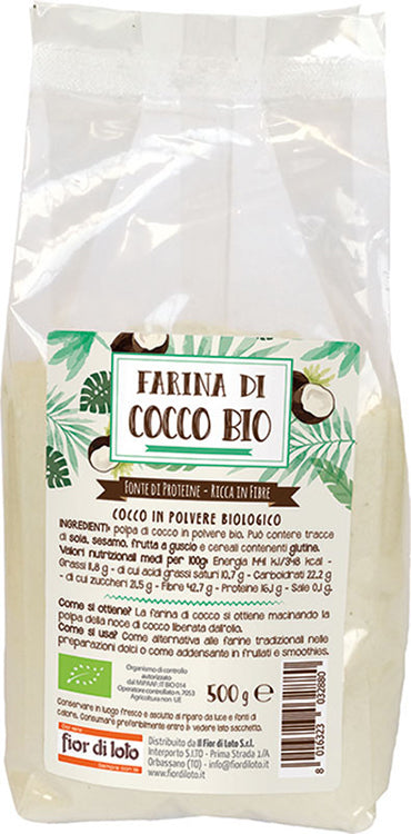 FIOR DI LOTO FARINA DI COCCO BIO 500 G