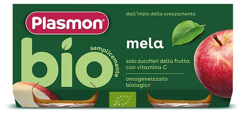PLASMON OMOGENEIZZATO BIO MELA 2 VASETTI X 80 G