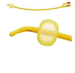 CATETERE FOLEY A MEDIA PERMANENZA RUSCH GOLD PLUS A 2 VIE IN SILKOLATEX LATTICE-SILICONE PER ADULTO CH18 LUNGHEZZA 40 CM PUNTA TIEMANN A 1 FORI PALLONCINO 5-15 ML 1 PEZZO
