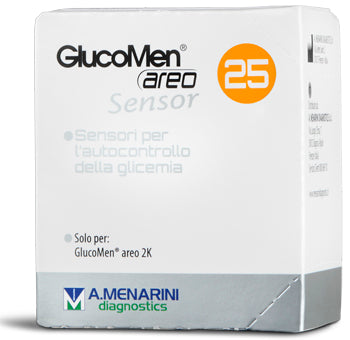STRISCE MISURAZIONE GLICEMIA GLUCOMEN AREO SENSOR 25 PEZZI