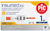 SIRINGA INSULINA PIC INSUMED 1 ML 100 UI AGO GAUGE 30 12,7 MM SENZA SPAZIO MORTO 30 PEZZI