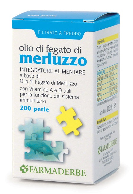 OLIO DI FEGATO DI MERLUZZO 200 PERLE