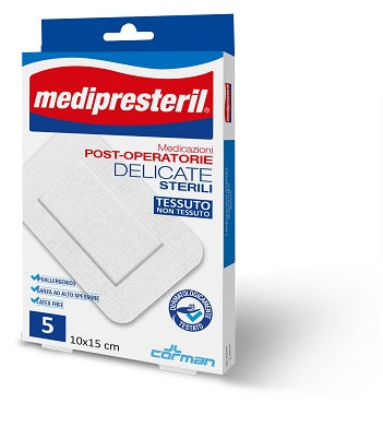 MEDICAZIONE POST OPERATORIA MEDIPRESTERIL DELICATA TNT 10X15CM 5 PEZZI