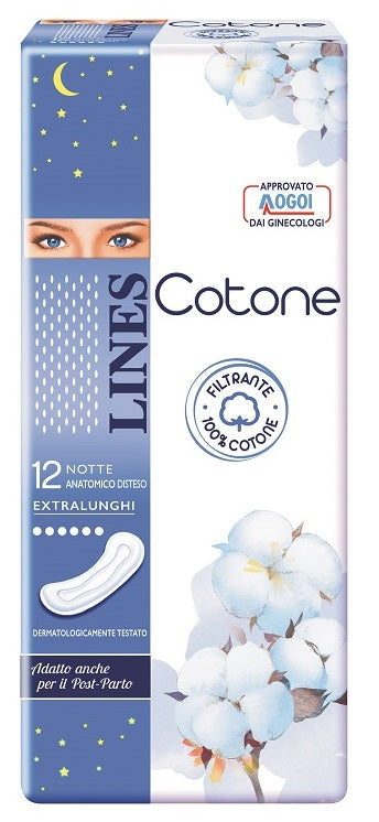 LINES COTONE NON ULTRA NOTTE DISTESI 12 PEZZI