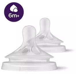 AVENT NATURAL TEAT 3.0 LIQUID THICK 2 PIECES