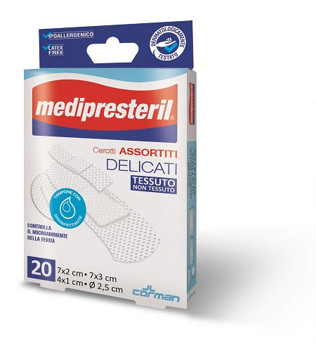 CEROTTO GRANDE MEDIPRESTERIL DELICATO TNT 7X3CM 20 PEZZI