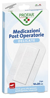 MEDICAZIONE POST OPERATORIA STERILE GARZA ANTIADERENTE 10X20 CM 4 PEZZI PROFAR