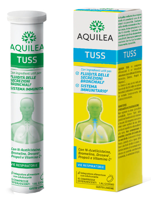 AQUILEA TUSS 15 COMPRESSE EFFERVESCENTI 90 G
