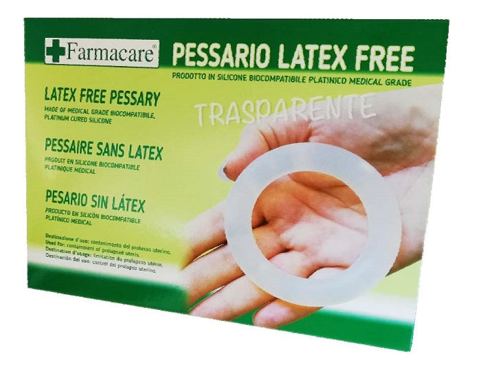 PESSARIO IN SILICONE NEUTRO TRASPARENTE STERILE DIAMETRO 50 MM PER PROLASSO UTERINO