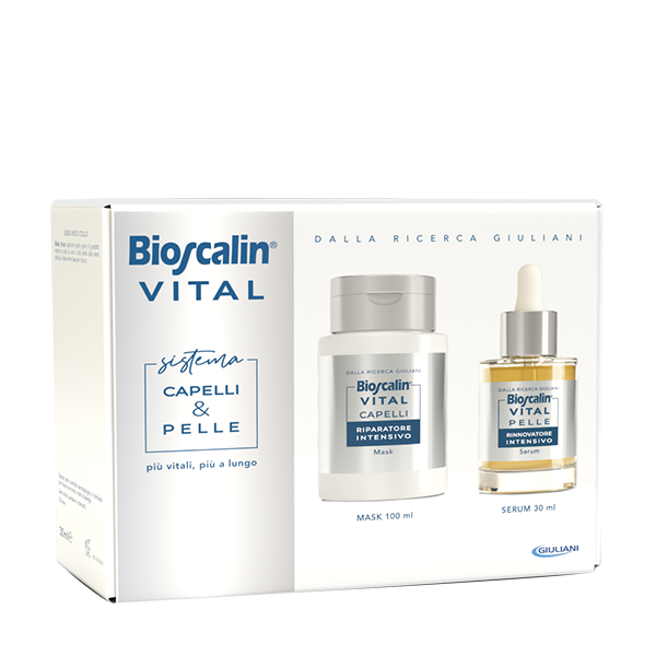 BIOSCALIN VITAL SISTEMA CAPELLI & PELLE MASCHERA CAPELLI + SIERO RIGENERANTE VISO 30 ML + MASCHERA 100 ML