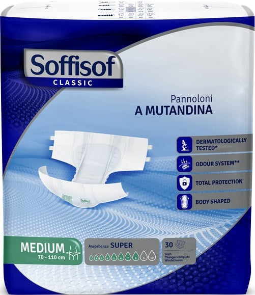 PANNOLONE MUTANDINA SOFFISOF CLASSIC SUPER L 30 PEZZI
