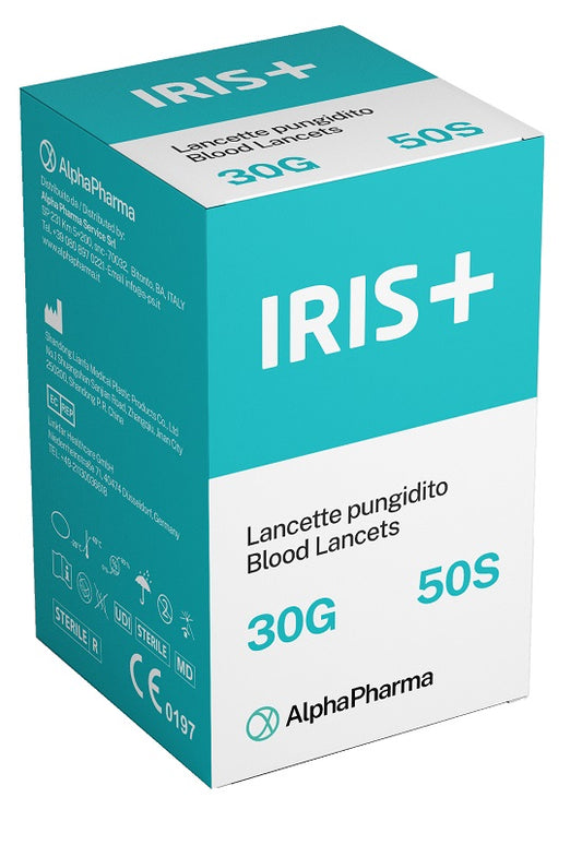 LANCETTE PUNGIDITO IRIS+ 30 GAUGE 50 PEZZI