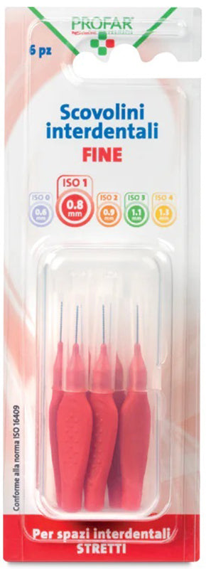 PROFAR SCOVOLINI ROSSO 0,8 6 PEZZI