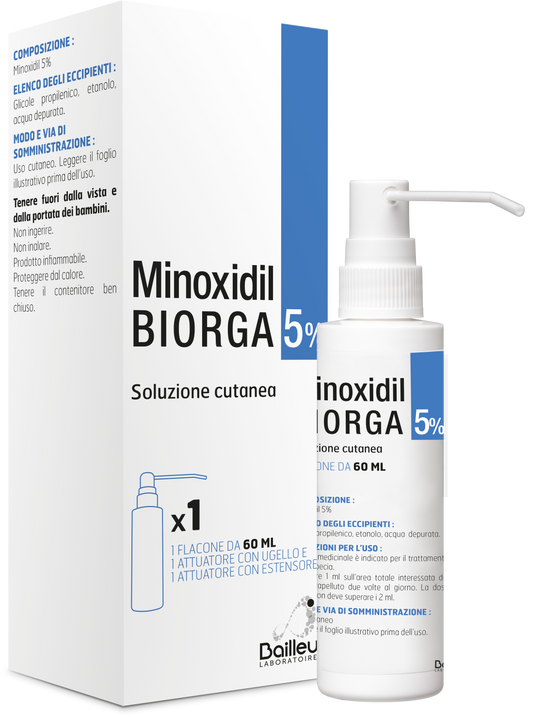 MINOXIDIL BIORGA*SOL CUT60ML5%