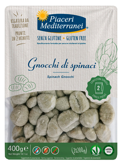 PIACERI MEDITERRANEI GNOCCHI DI SPINACI 400 G