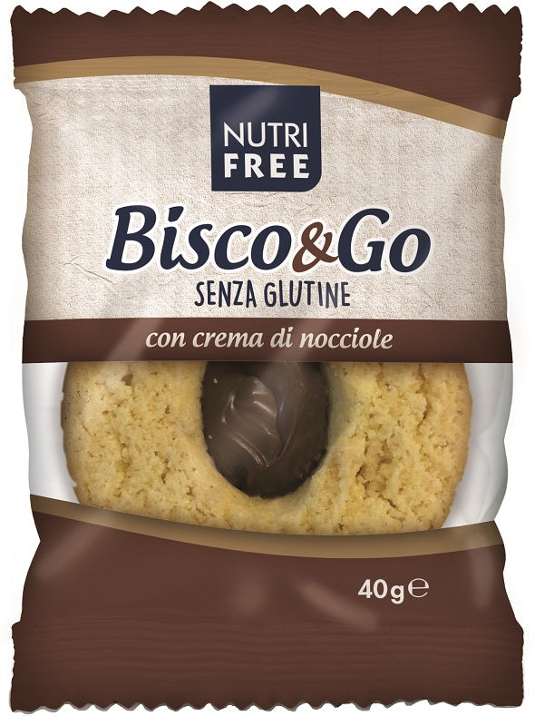 NUTRIFREE BISCO&GO CON CREMA DI NOCCIOLE 40 G