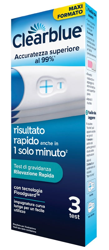 CLEARBLUE PREGNANCY TEST RAPID DETECTION 3 PACK