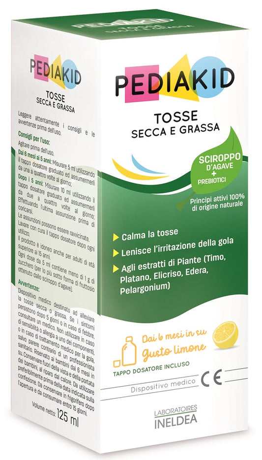 PEDIAKID TOSSE SECCA E GRASSA SCIROPPO 125 ML