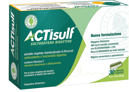 ACTISULF SULFORAPHANE 30 VEGETAL CAPSULES