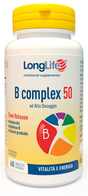 LONGLIFE B COMPLEX 50 RILASCIO GRADUALE 60 TAVOLETTE DIVISIBILI