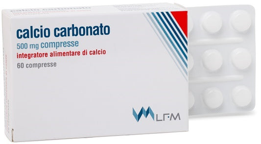 CALCIO CARBONATO 60 COMPRESSE 500 MG