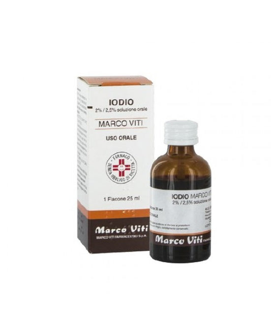 IODIO OS SOLUZ MV*25ML 2%+2,5%