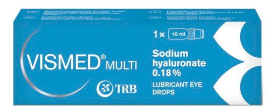 LUBRICATING EYE DROPS VISMED MULTI HYALURONIC ACID 0.18% 10 ML
